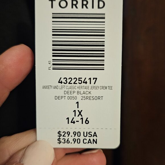 Torrid T Shirt / NEW/ Sz 1 / I came. I saw. I had anxiety. I left. - Picture 3 of 3